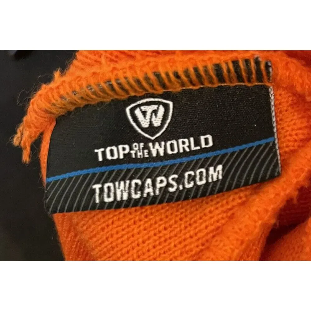 Clemson Tigers Top of the World Cuffed‎ Knit Hat Pom Beanie NWT